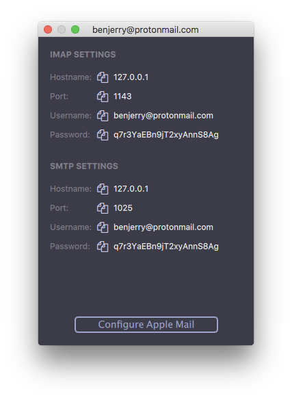Example popup from the ProtonMail website