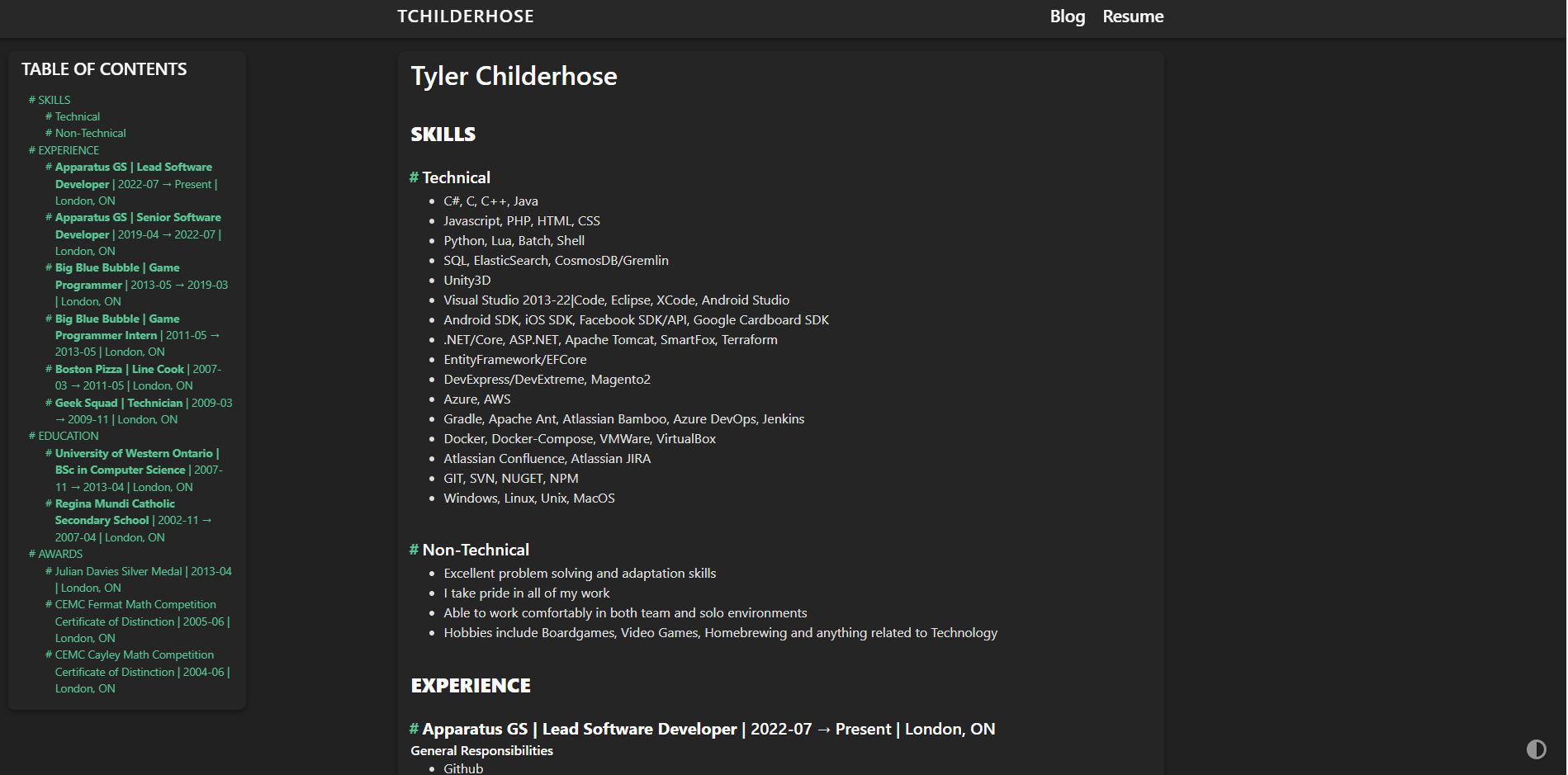Current Resume